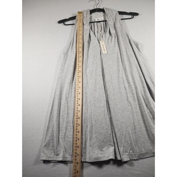 Max Studio Womens Loose Sleeveless Gray Tank Club Casual Size Medium - Picture 2 of 11